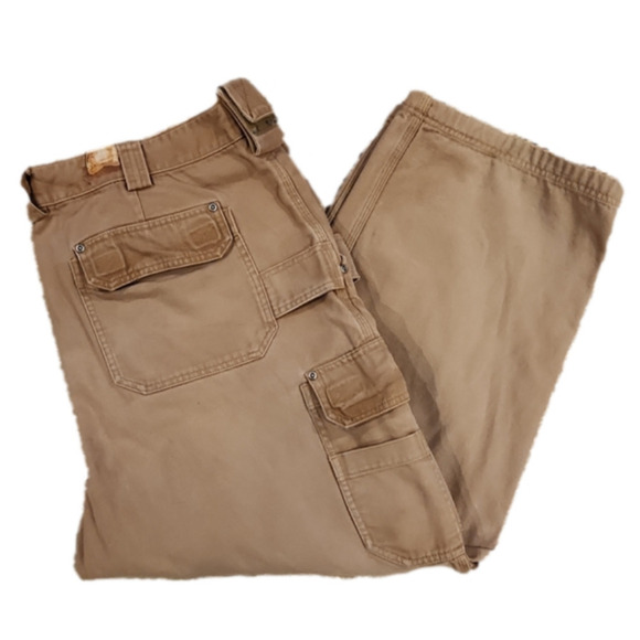 Duluth Trading Co Tan Heavy Duty Work Pants - Picture 2 of 13
